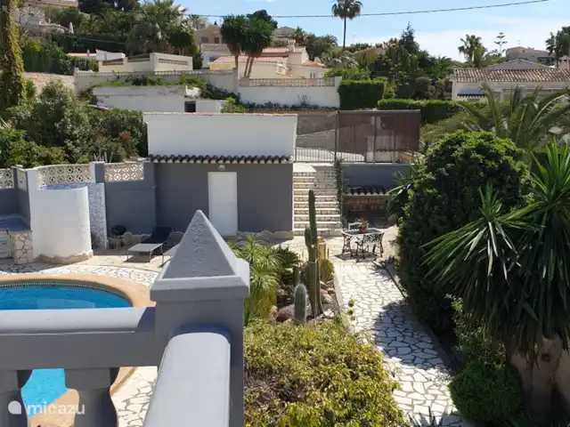 El viaje de la MARIPOSA, San Jaime huren in Spanje, Costa Blanca, Moraira - villa Uitzicht over de tuin