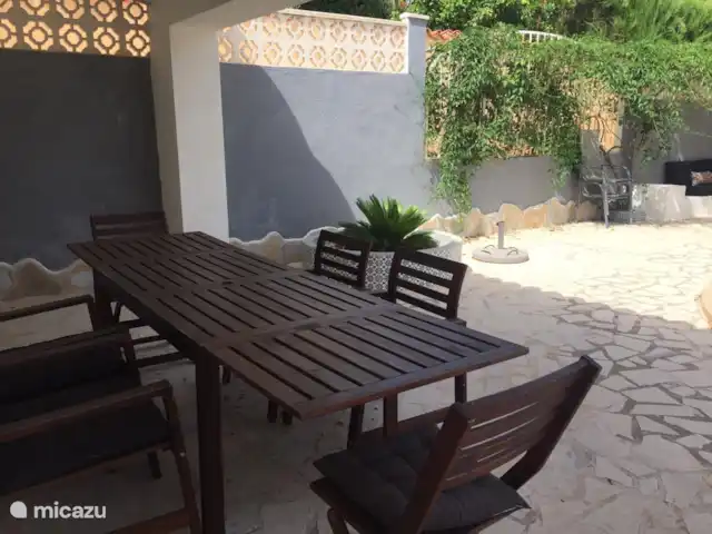 El viaje de la MARIPOSA, San Jaime huren in Spanje, Costa Blanca, Moraira - villa Gezellig tafelen.