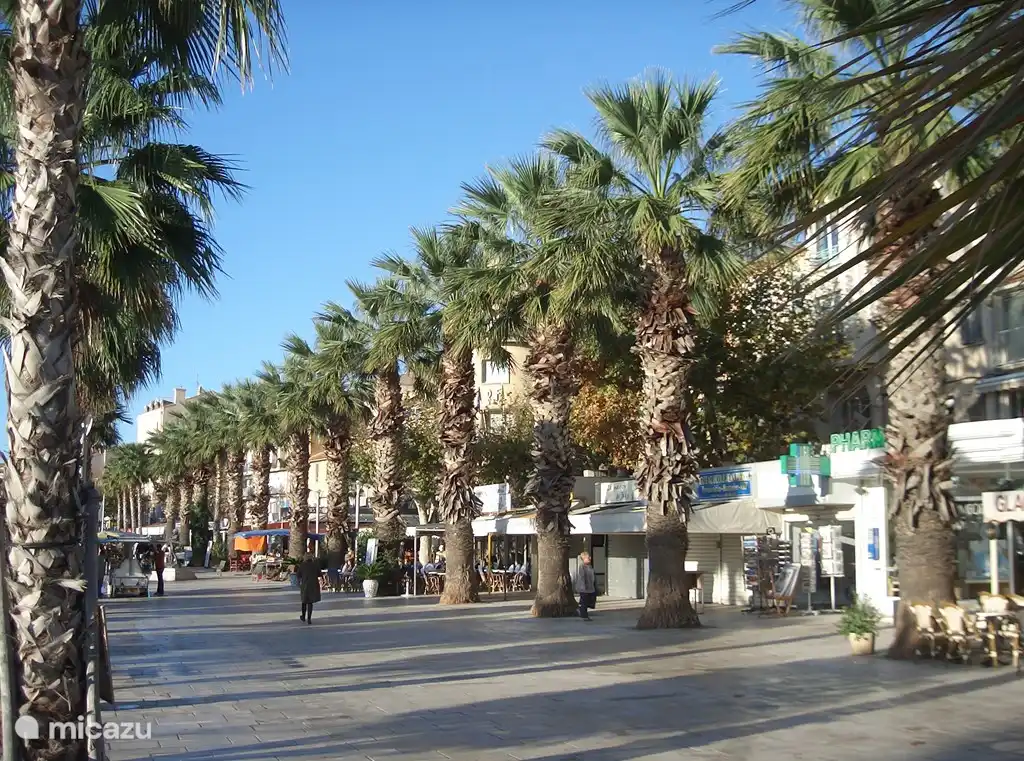 Der Boulevard von Bandol ist typisch französisch. Weil Bandol ein regionales Zentrum ist, ist das Dorf das ganze Jahr über lebendig.