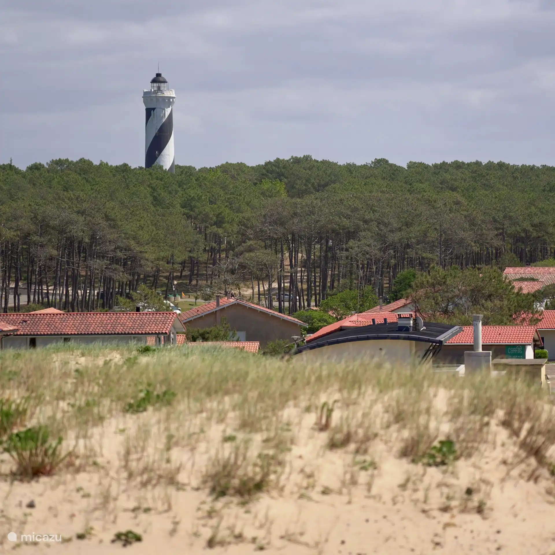 7 km vom Strand entfernt