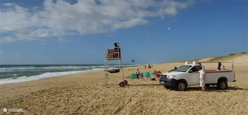 in der Nähe des Strandes