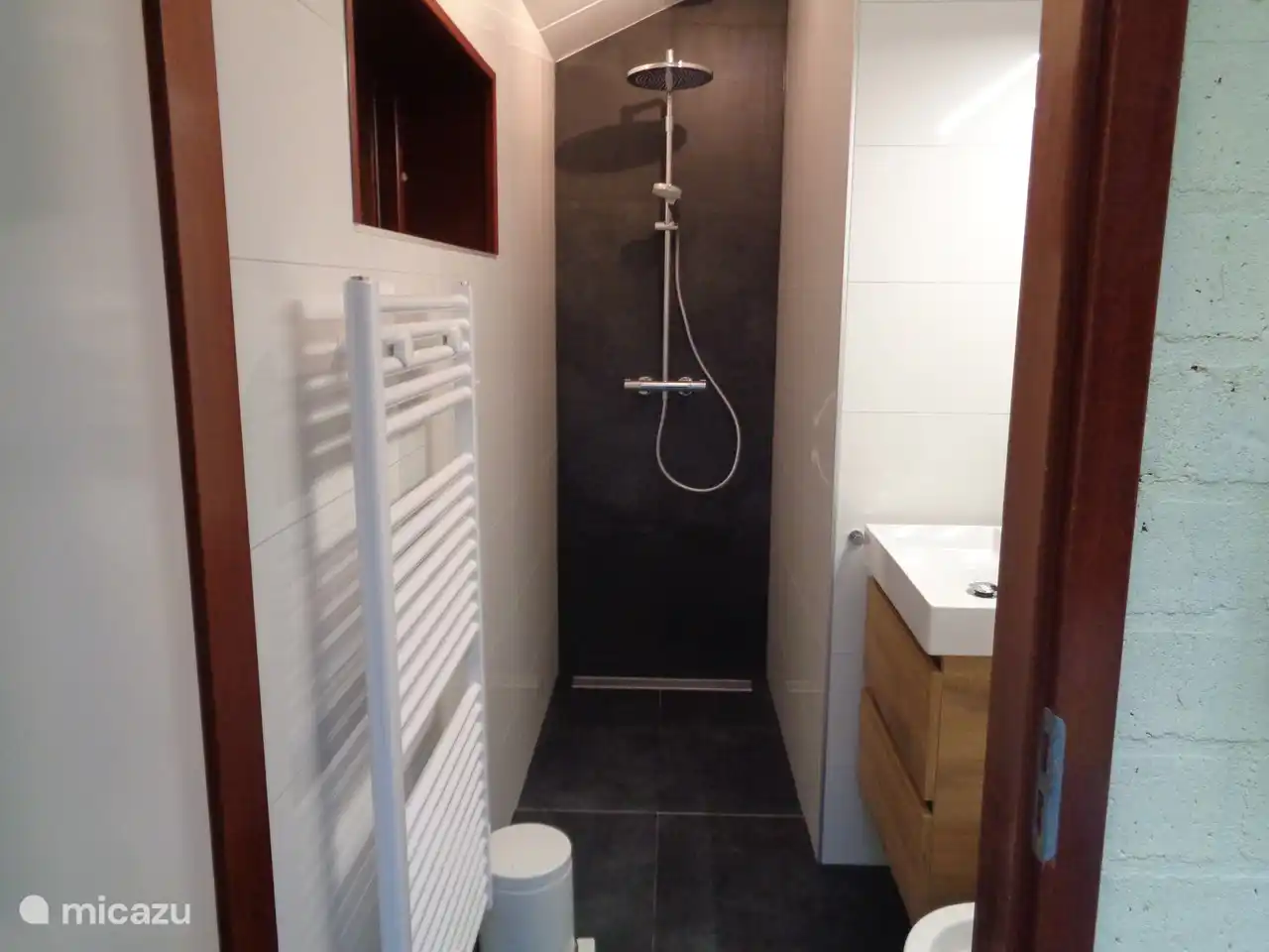 Dusche mit Regenbrause