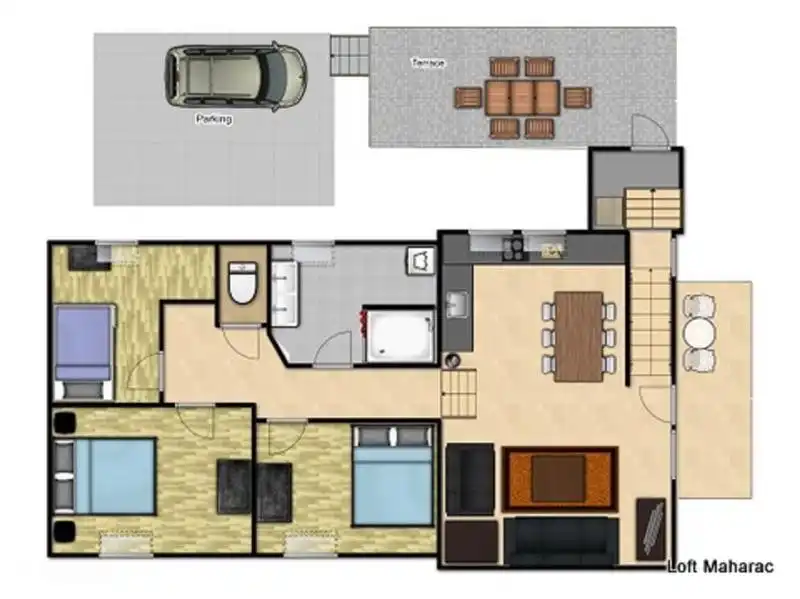 Karte Ferienwohnung Krn