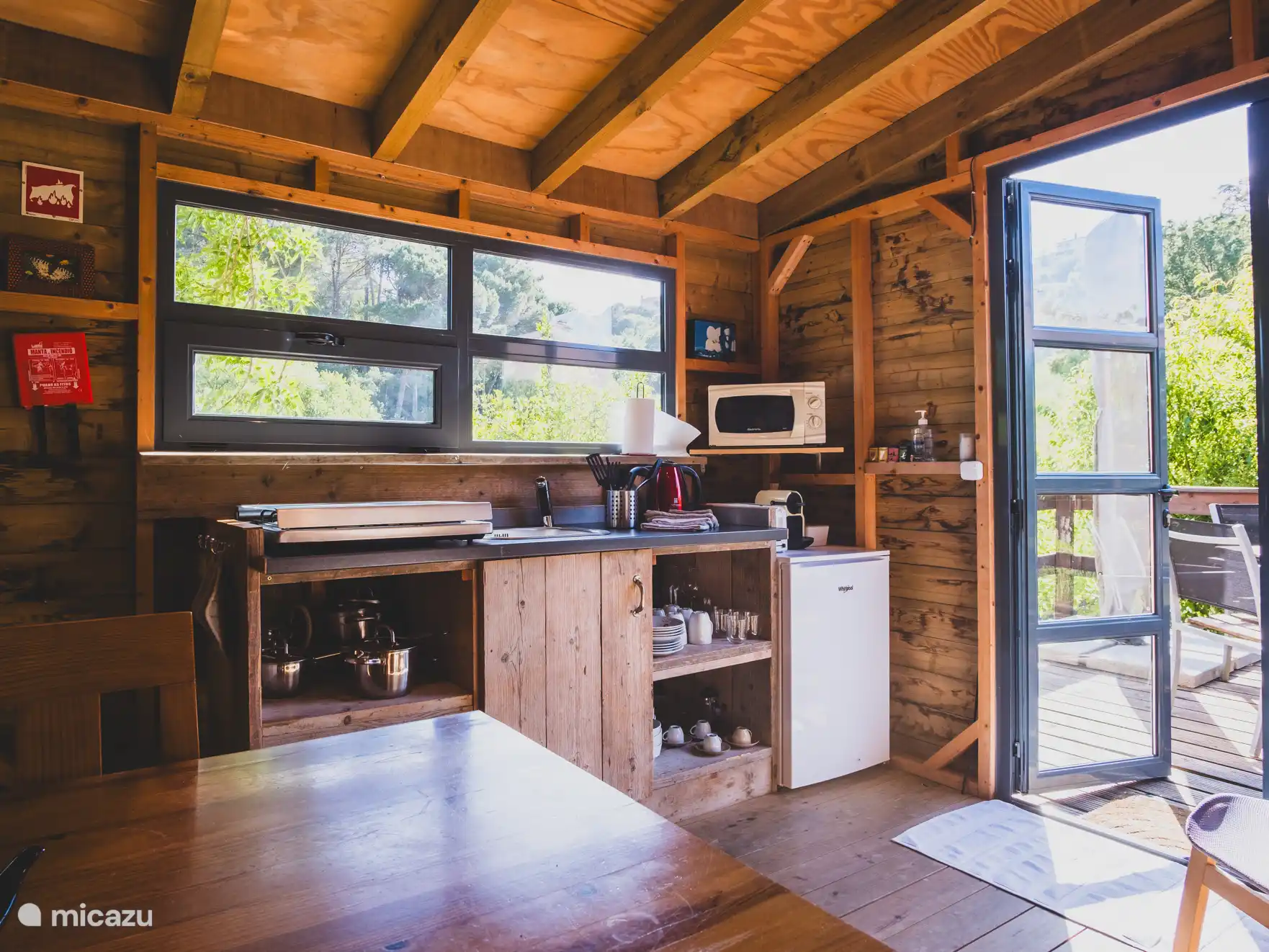 Kitchen of the safari tent 