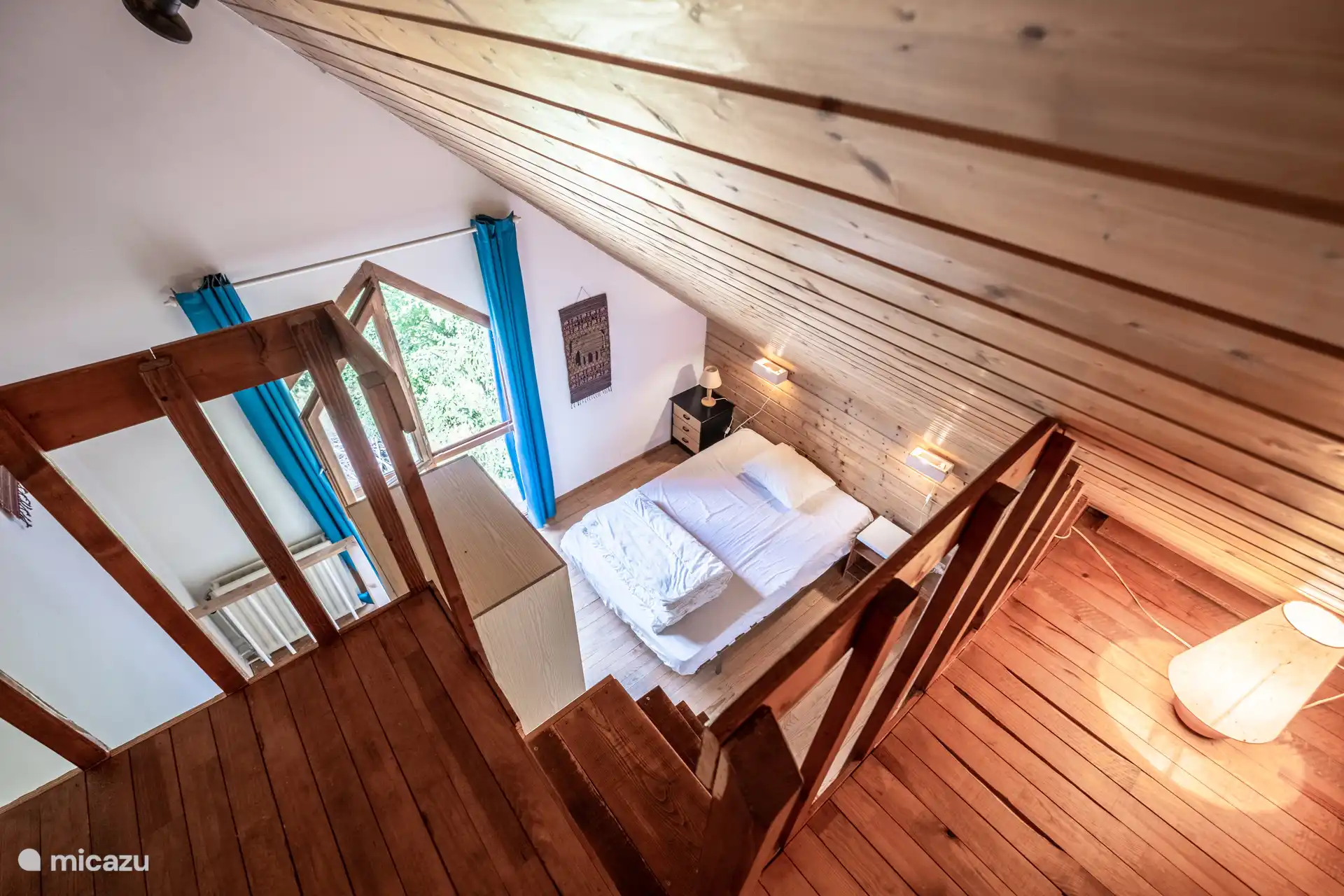 Uitzicht vanaf de vide op slaapkamer 1