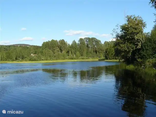 Svabensverk en Suecia, Dalarna, Enviken - casa vacacional Desde el muelle de natación y pesca.