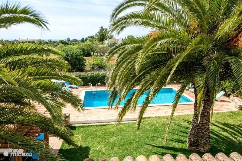Von der Dachterrasse bietet einen Blick über den Bereich, den Garten und das Meer.