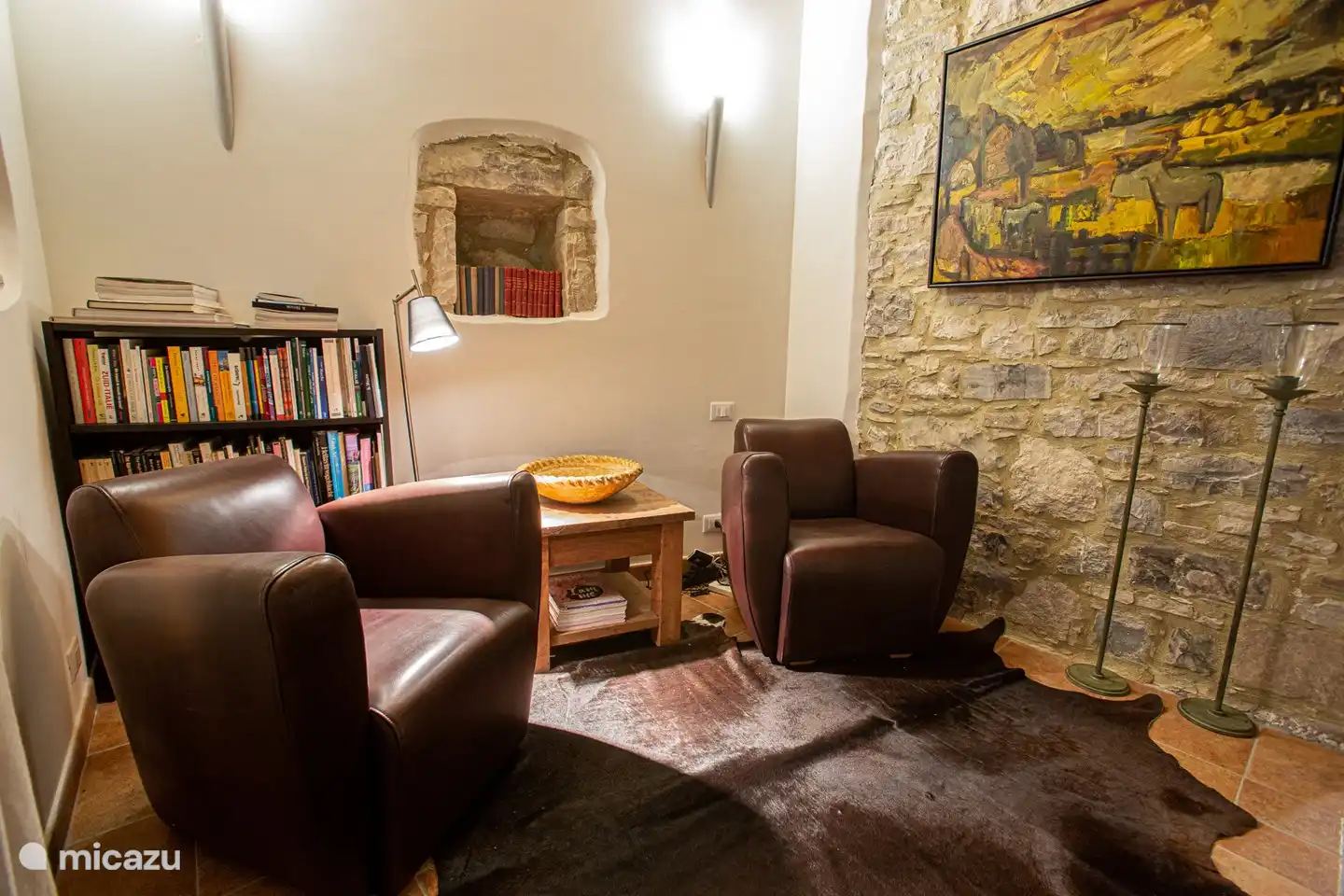 Leseecke im ersten Stock