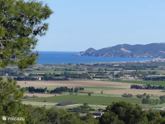 Casa Verdial | Espagne, Costa Brava, L'Estartit - maison de vacances Superbe vue de la terrasse sur la vallée entre l'Estartit et Pals