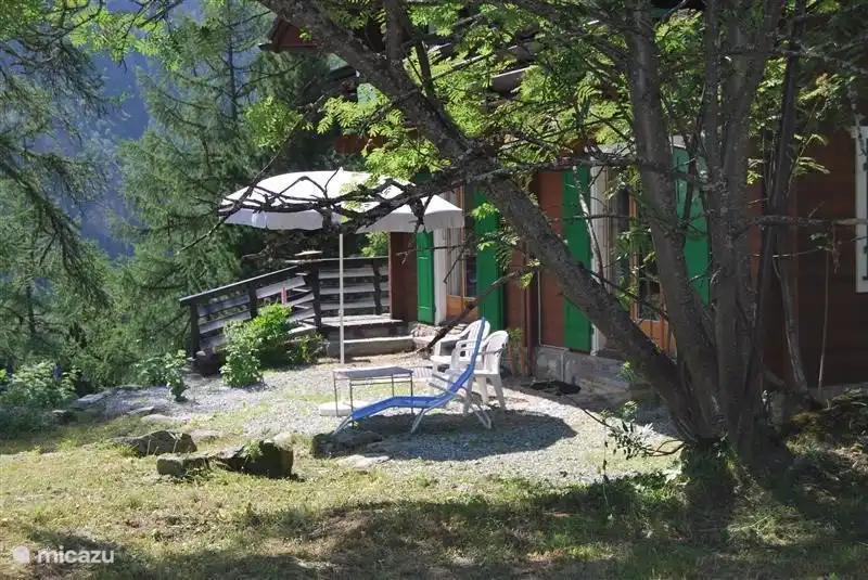 Terrace on the south.