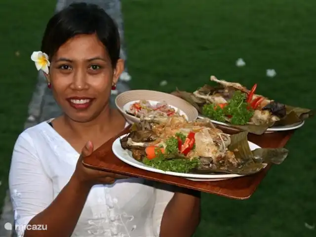 Location de Vacances Indonésie, Bali, Pemuteran, villa - Villa Sémadhi Kadek sert votre dîner.