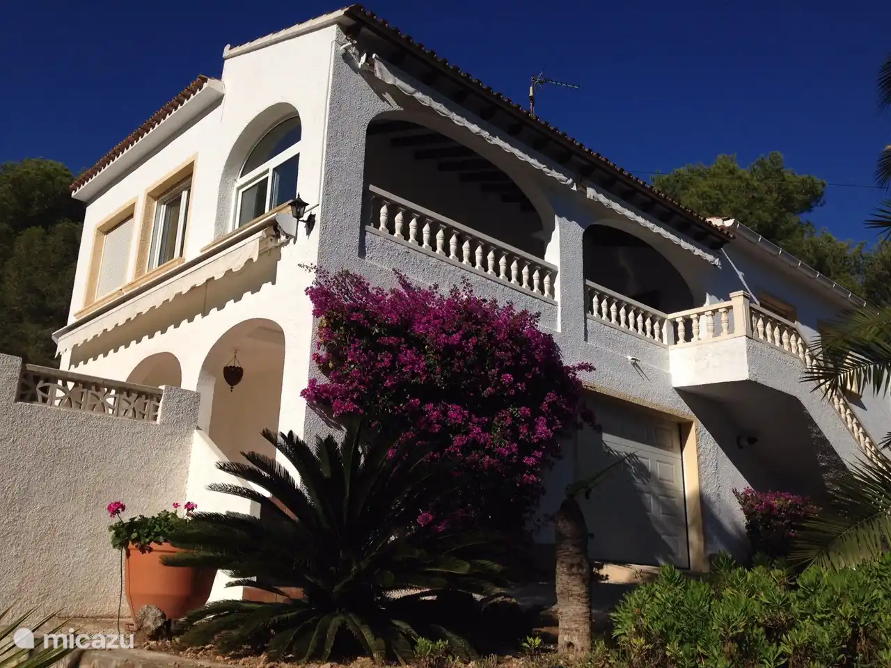 Nach Süden ausgerichtete Villa.