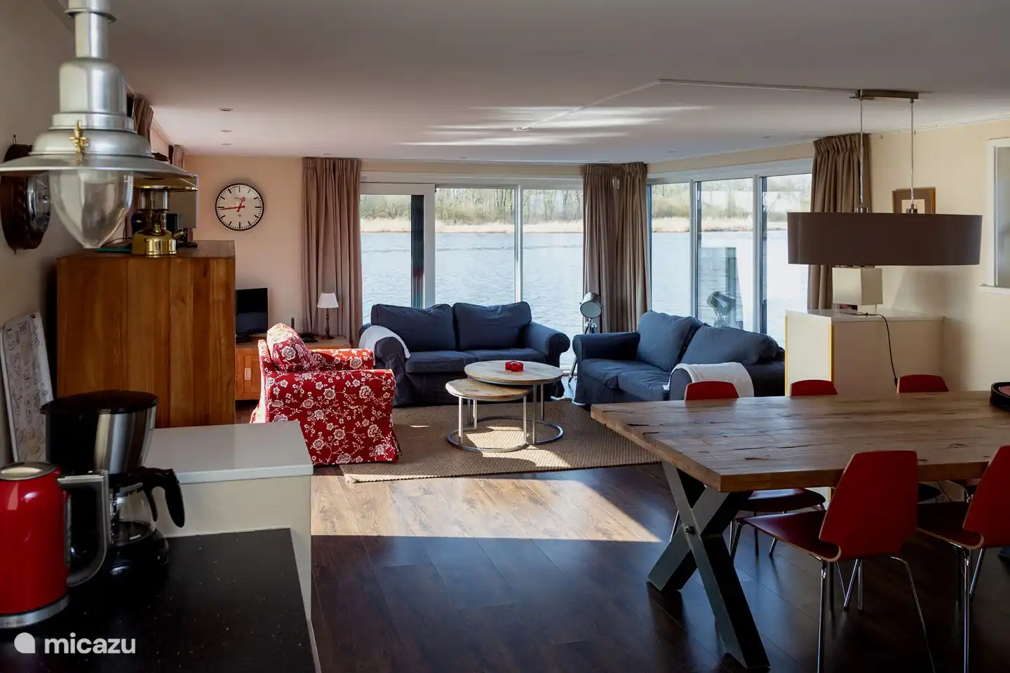 living room with beautiful view