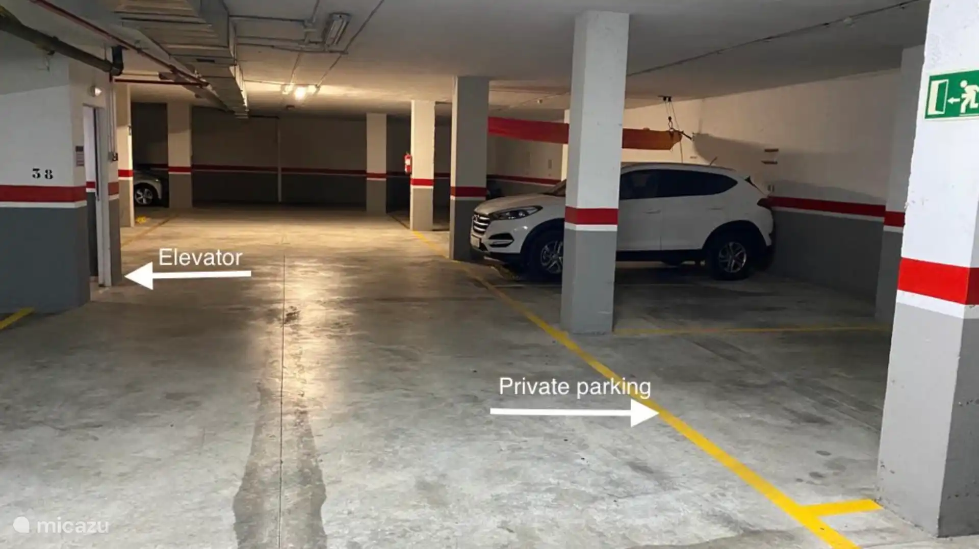 Reservierter Parkplatz