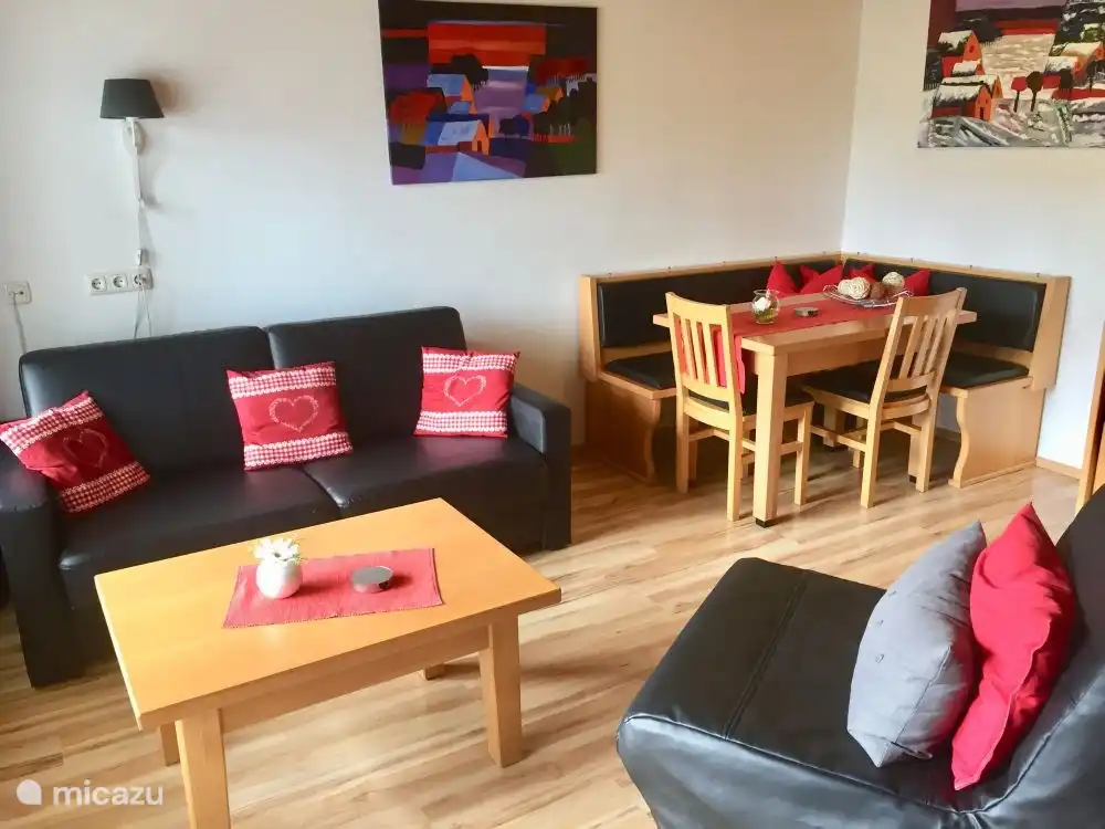 The sitting / sofa bed was renewed in 2014 and can easily be folded out into a comfortable 2-person bed (150 cm x 200 cm). There is also a (new) sitting / sleeping armchair (1-person) present, easily foldable.