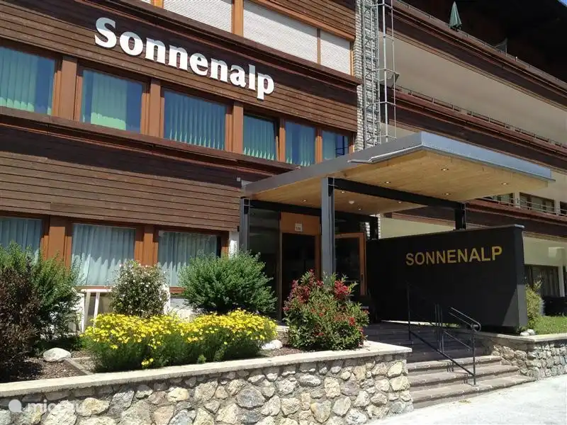 The main entrance of Sonnenalp, with reception and reception, information etc.