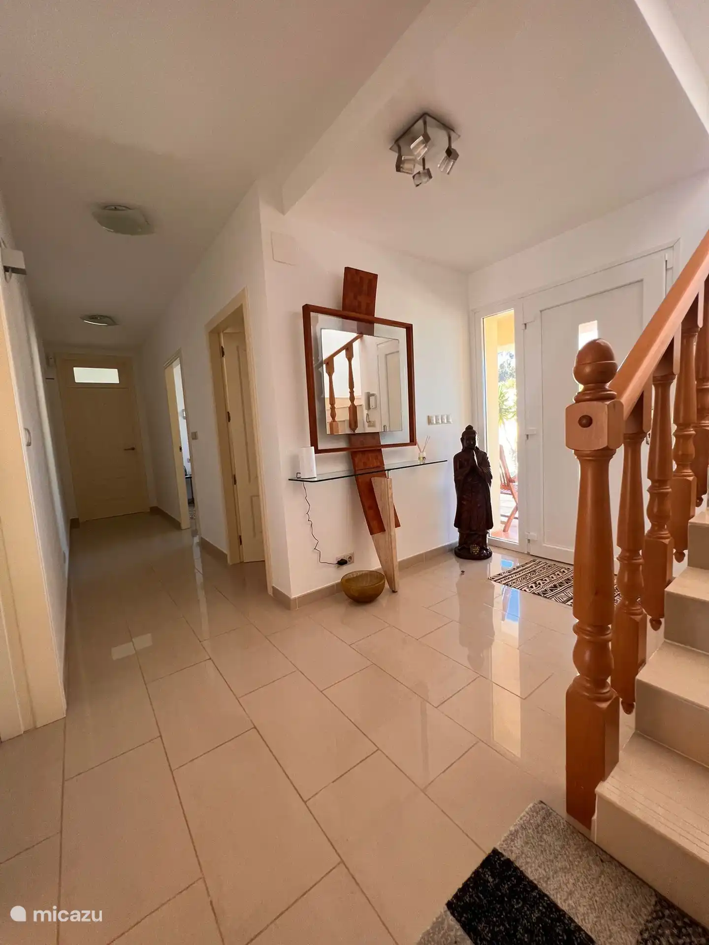 The house has a motion detector alarm system. 