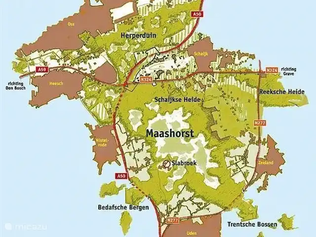 Château de la forêt | Pays-Bas, Brabant-Septentrional, Herpen - maison de vacances Notre belle Bosburcht est située dans la ZONE NATURELLE DE MAASHORST.