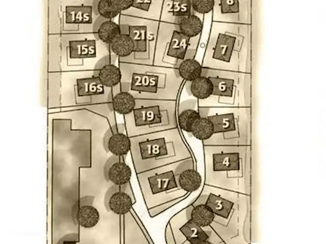 Veluwerijck 8 en Países Bajos, Güeldres, Ermelo - casa de campo mapa del parque. Si haces clic en él, lo verás completo.