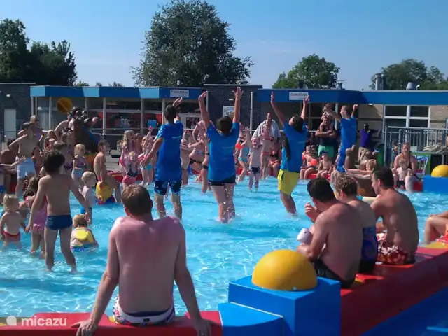 Location de Vacances Pays-Bas, Zélande, Baarland, bungalow - Bergeronnette grise Scheldeoord La piscine pour enfants à l'extérieur.