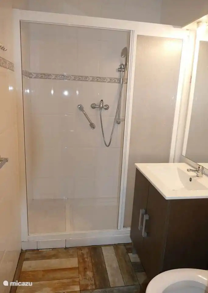 Badkamer BG - Douche en toilet.