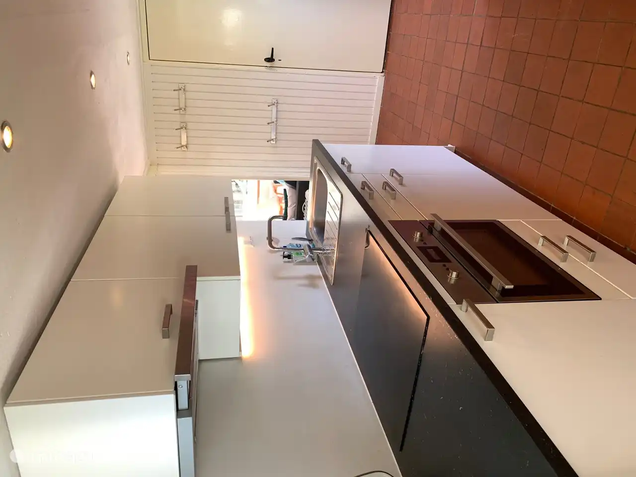 Modern kitchen with built-in appliances