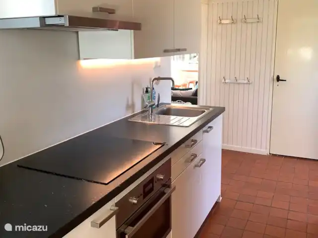 vakantiehuis huren in Nederland, Friesland, Grouw – Heerlijk vakantiehuis aan het water Moderne keuken met inbouw apparatuur