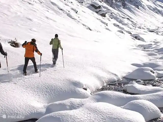 Montafón en Austria, Vorarlberg, Schruns - apartamento raquetas de nieve