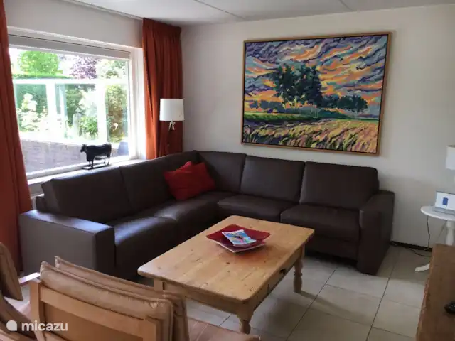 Fietsen, Nederland, Zeeland, Nieuwvliet-Bad, vakantiehuis Le Rivage 9 Nieuwvliet Huiskamer