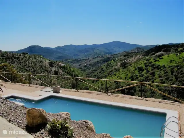 Villa de vacances de luxe, Finca Nirvana | Espagne, Andalousie, Colmenar - maison de vacances Belle vue de la piscine