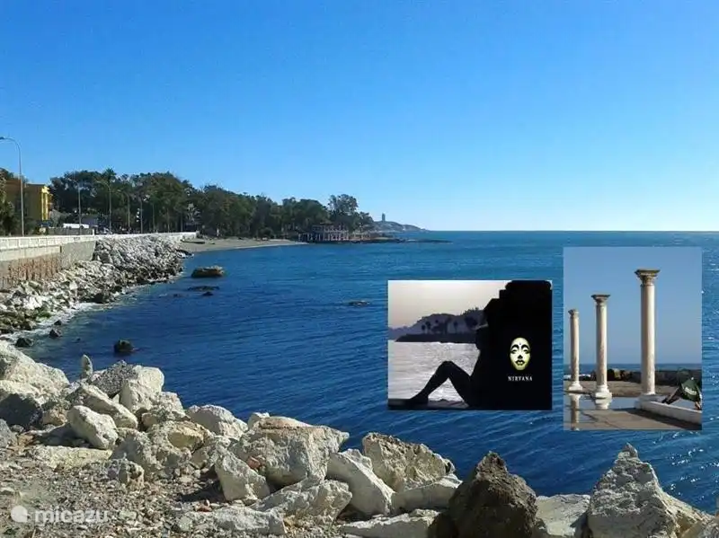Encontrarás esta agradable terraza especial en el lado este de Málaga. Es un edificio histórico donde las columnas siguen en pie y donde las olas rompen contra la terraza. Espectáculo y diversión se unen aquí.