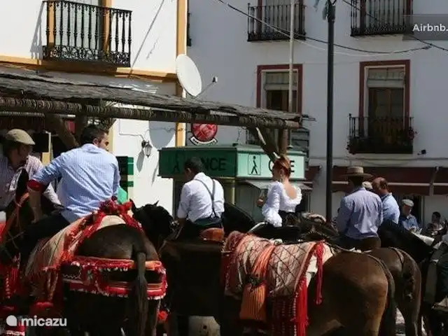 Villa de vacances de luxe, Finca Nirvana | Espagne, Andalousie, Colmenar - maison de vacances Il peut même arriver que des chevaux soient garés au bar à tapas du village un jour spécial