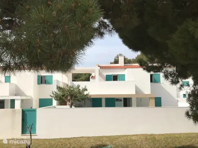Casa Carpe Diem | Portugal, Algarve, Alvor - villa Belle vue sur l’arrière de la maison depuis les pins et un chemin qui passe derrière la maison.