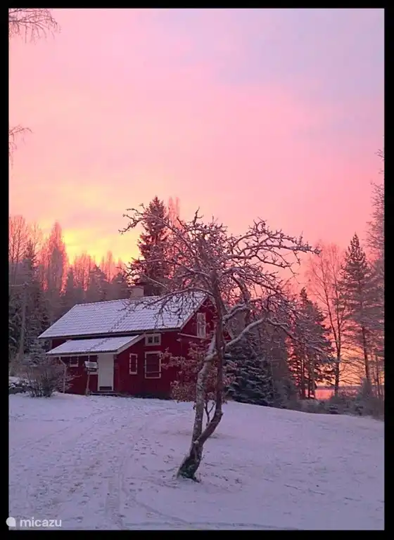 Eine schöne Wintermorgen in Krakviken