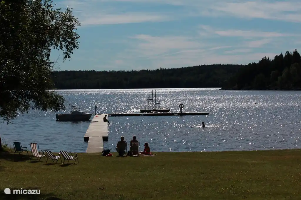 Der Badeort in der Nähe unseres Hauses: ca. 400 Meter Fußweg.