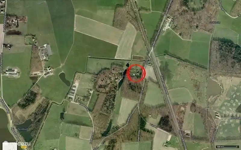 Von etwas höher gelegen, links unten nur IJssel sichtbar