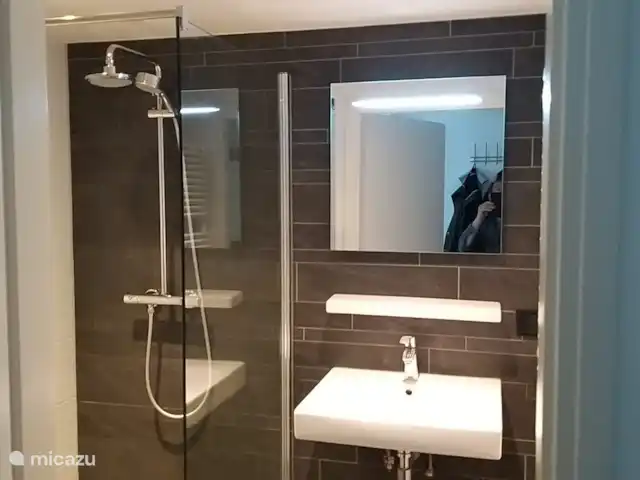 Sparrendal huren in Nederland, Gelderland, Ermelo - bungalow Badkamer