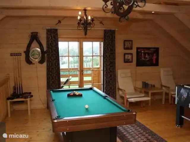 Chez Nous huren in België, Ardennen, Septon - villa De vide met poolbiljart en voetbalspel.