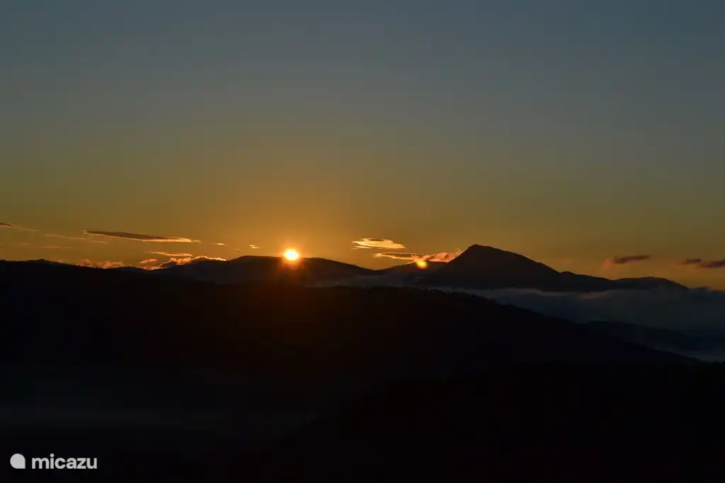 Atardecer visto desde la terraza