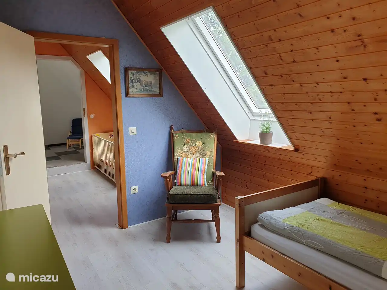 Das Einzelzimmer im Obergeschoss