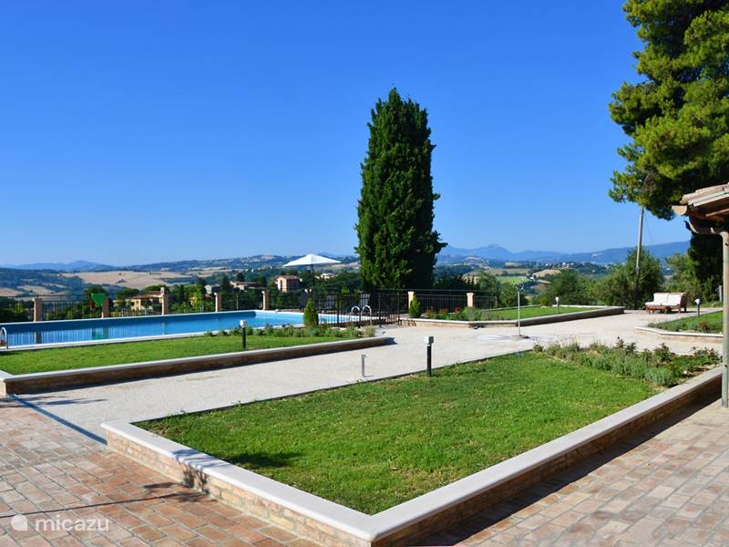 Ferienwohnung Italien, Marken, Orciano di Pesaro Appartement Villa Fonti Schwimmbad Bella Vista