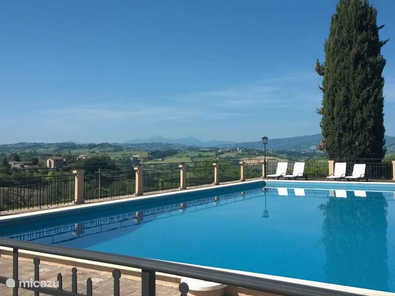 Holiday home in Italy, Marche, Orciano di Pesaro Apartment Villa Fonti Swimming pool BellaVista
