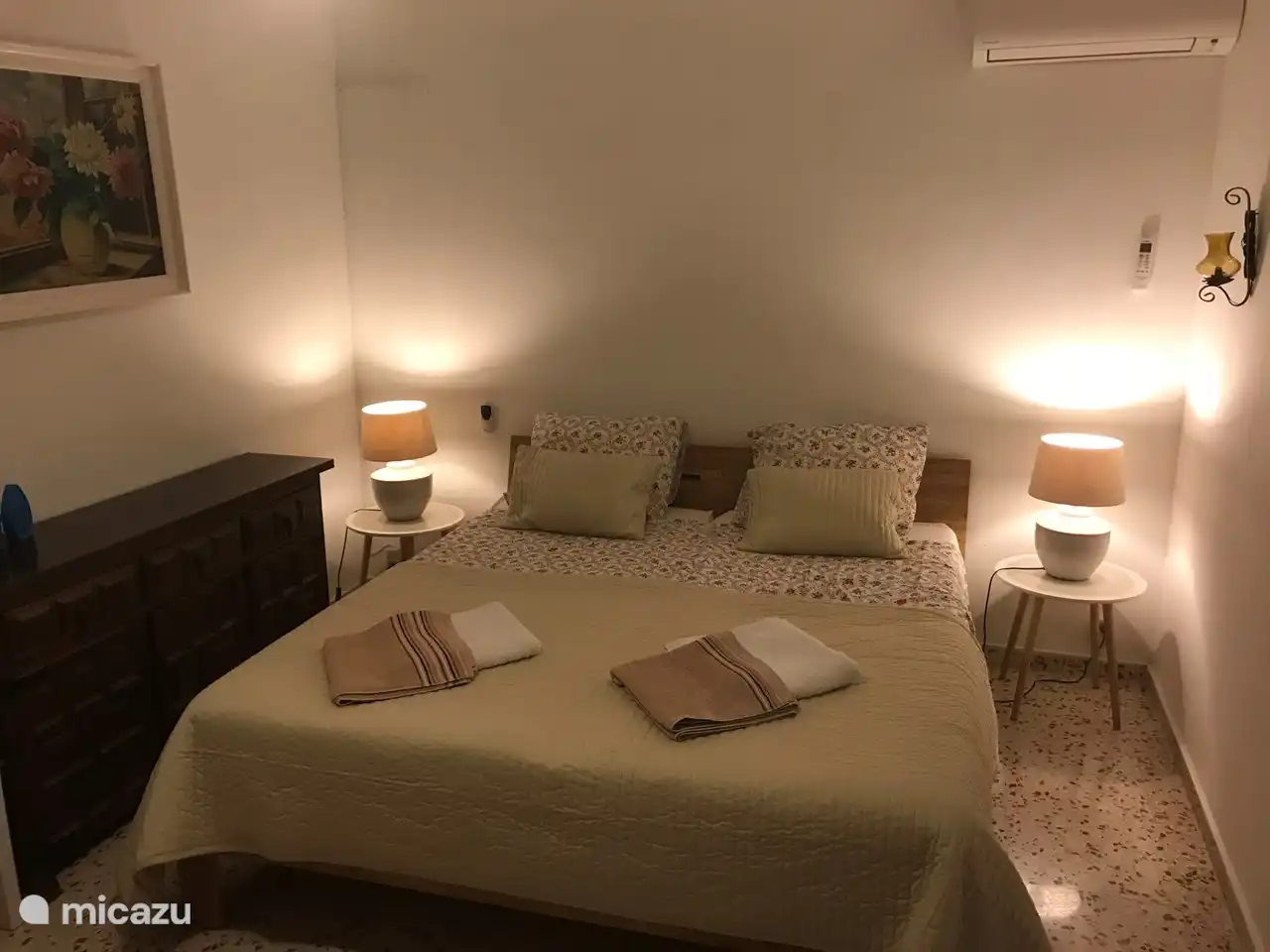 Uno de los hermosos dormitorios.