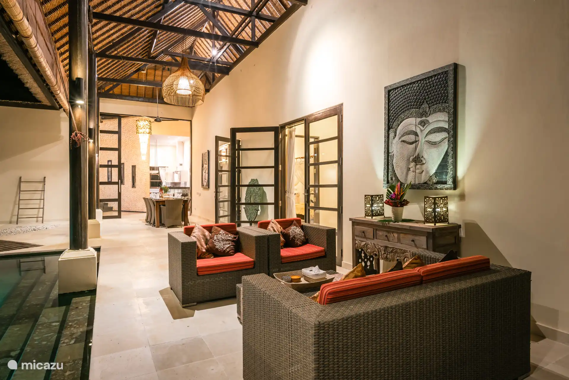 Relájate en la terraza 