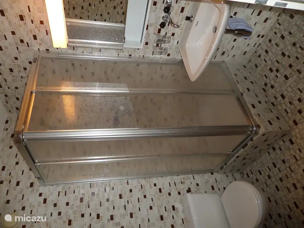 cuarto de baño 2 con ducha, lavabo e inodoro