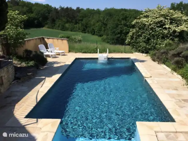 vakantiehuis huren in Frankrijk, Dordogne, Saint-Amand-de-Coly – Oleandre Het ruime zwembad