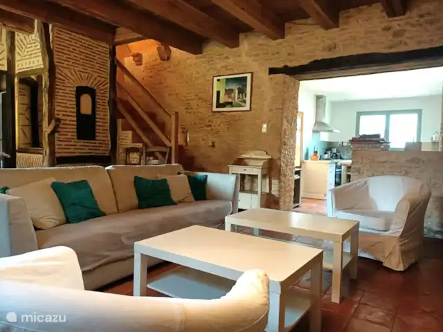 vakantiehuis huren in Frankrijk, Dordogne, Saint-Amand-de-Coly – Oleandre De woonkamer