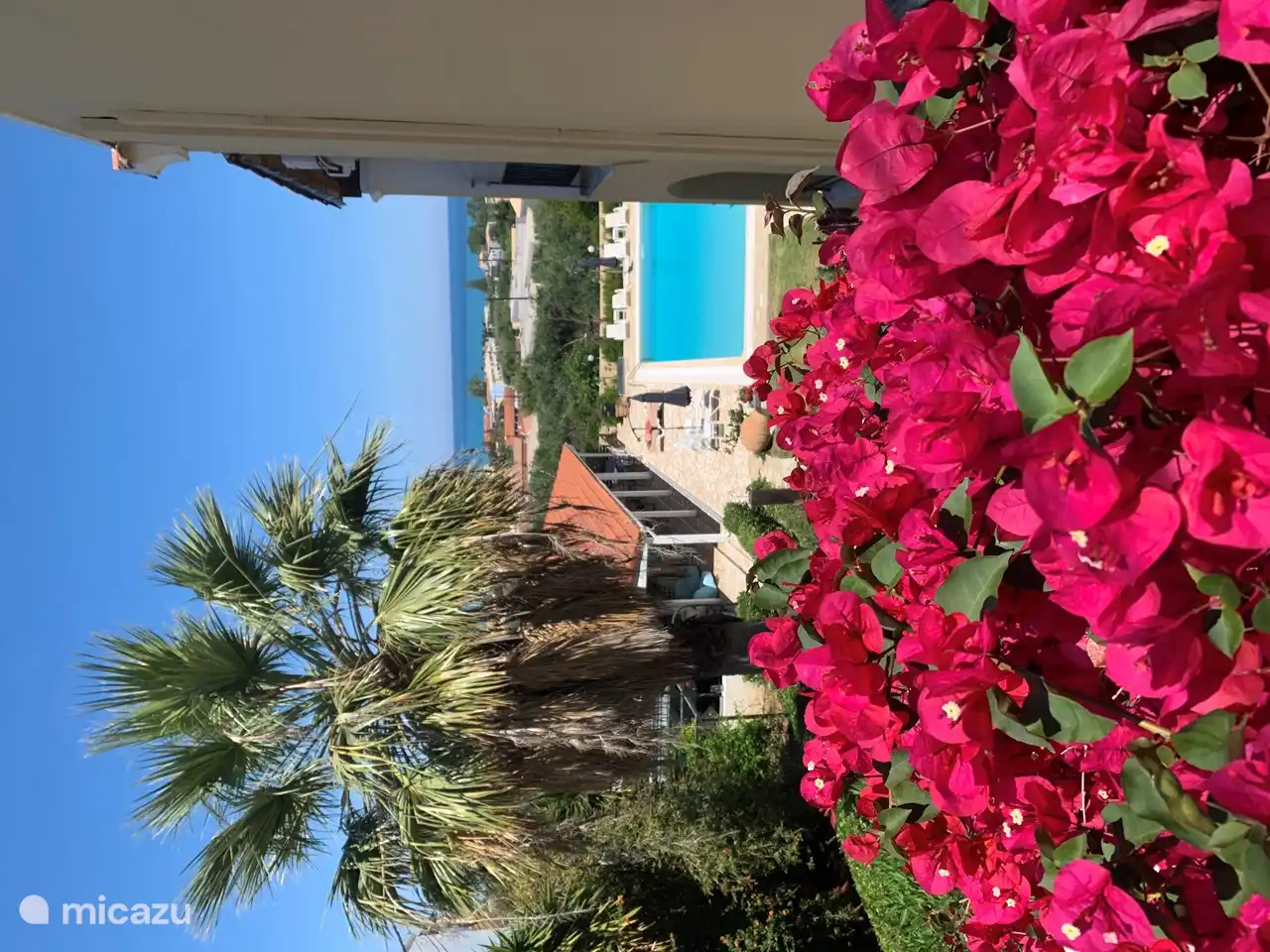 Super Blick über den Garten, Dorf und das Meer!