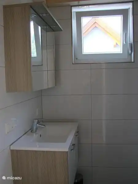 Combinaison lavabo avec armoire de toilette.