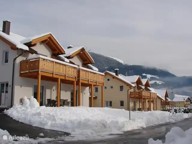 Haus Fingerhut huren in Oostenrijk, Karinthië, Kötschach-Mauthen - vakantiehuis Het straatje waarin Haus Fingerhut ligt.